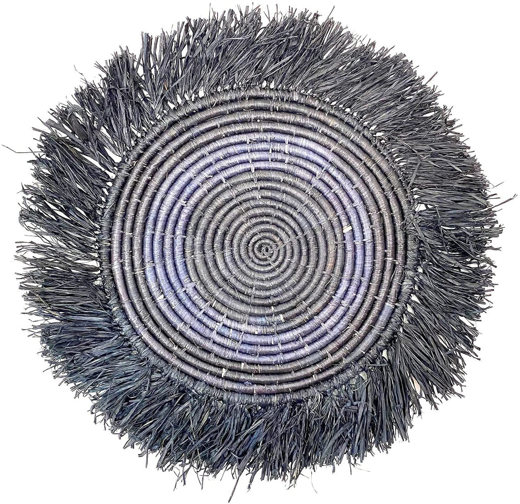 Raffia Fringed Sweet Grass Wall Hanging 23"