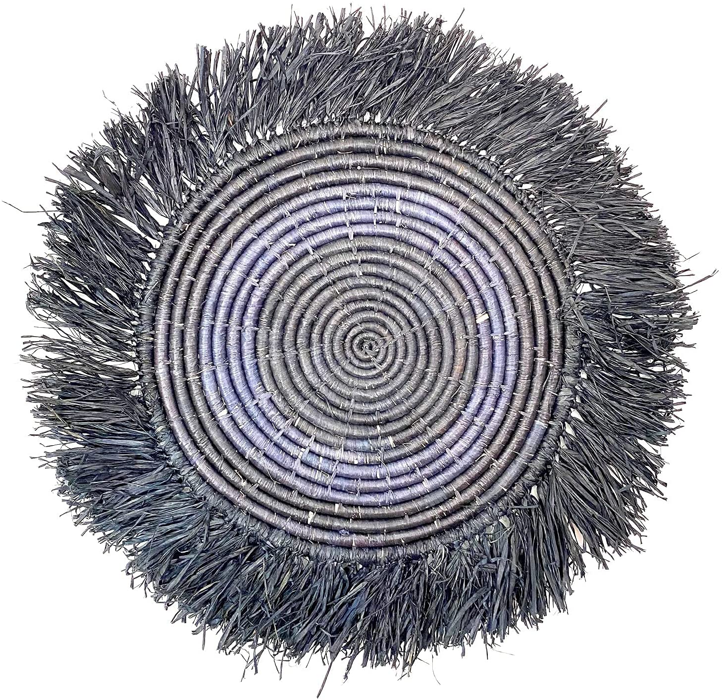 Raffia Fringed Sweet Grass Wall Hanging 23"