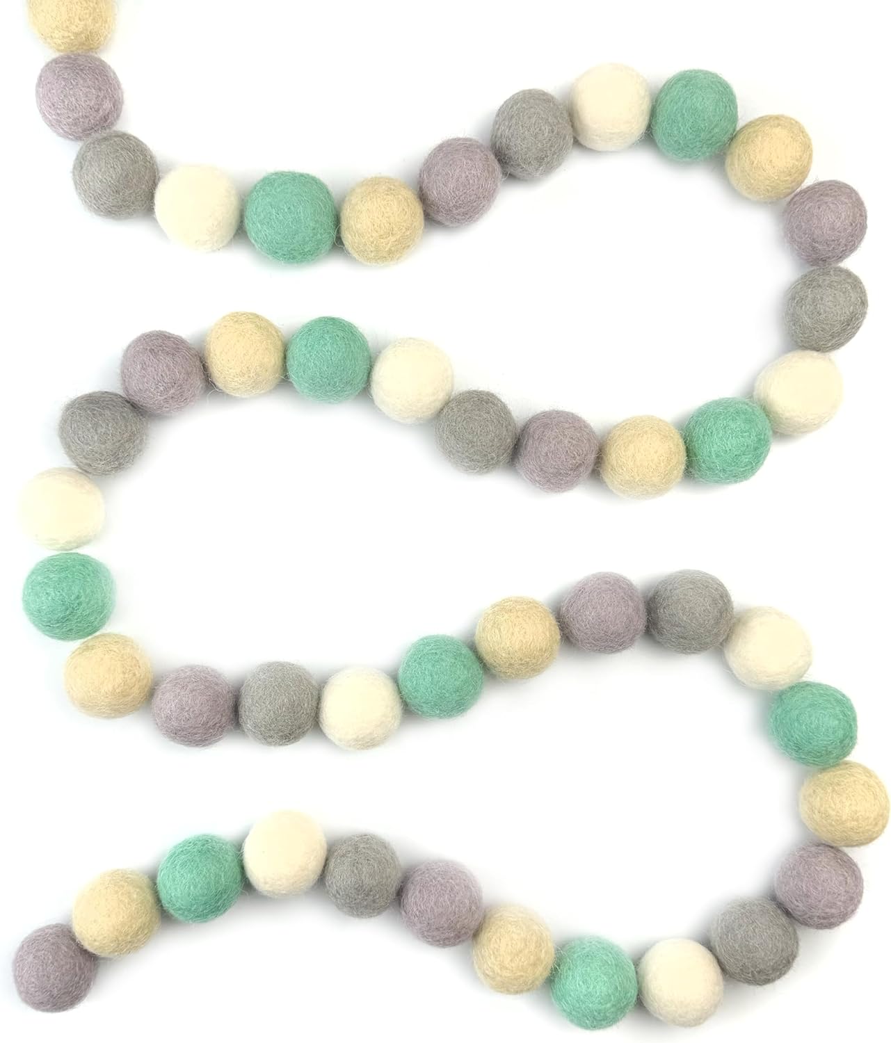 Raindrop Wool Felt Balls for Crafts & Sensory Play (50 Pack)