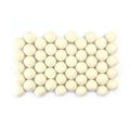 All Natural White Wool Felt Balls for Crafts & Sensory Play (50 Pack)