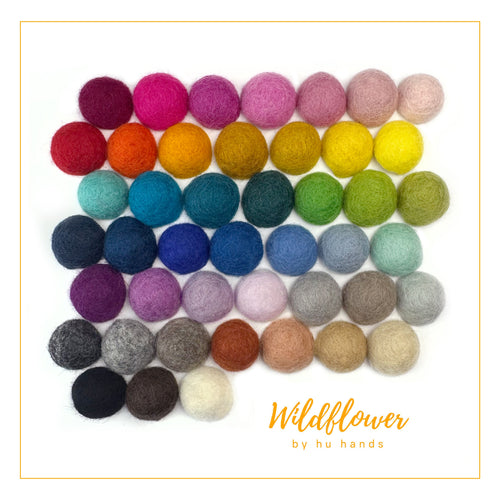 Custom Wool Felt Balls for Crafts & Sensory Play (50 Pack)