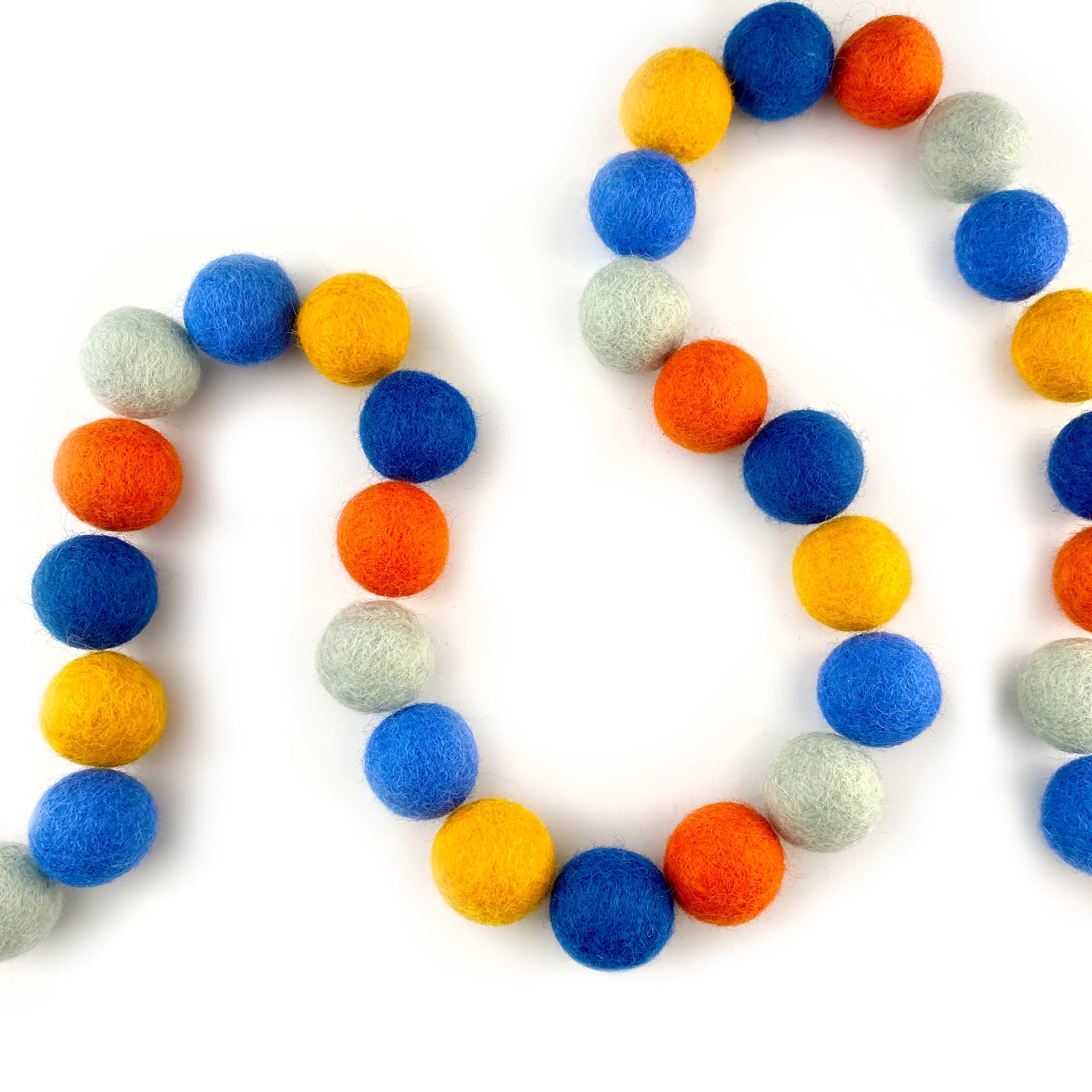 Play Day Wool Felt Balls for Crafts & Sensory Play (50 Pack)