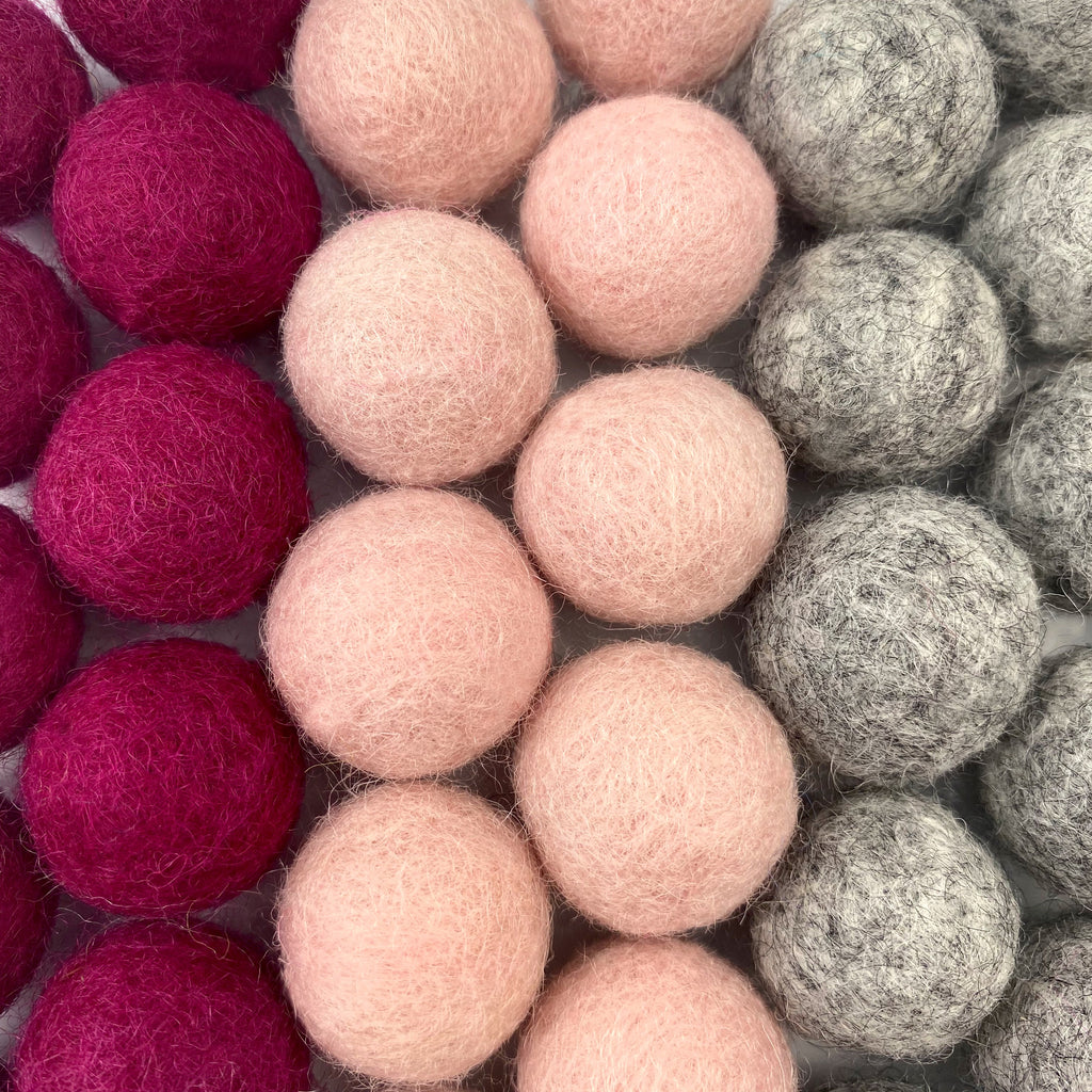 Cozy Love Wool Felt Balls for Crafts & Sensory Play (50 Pack)