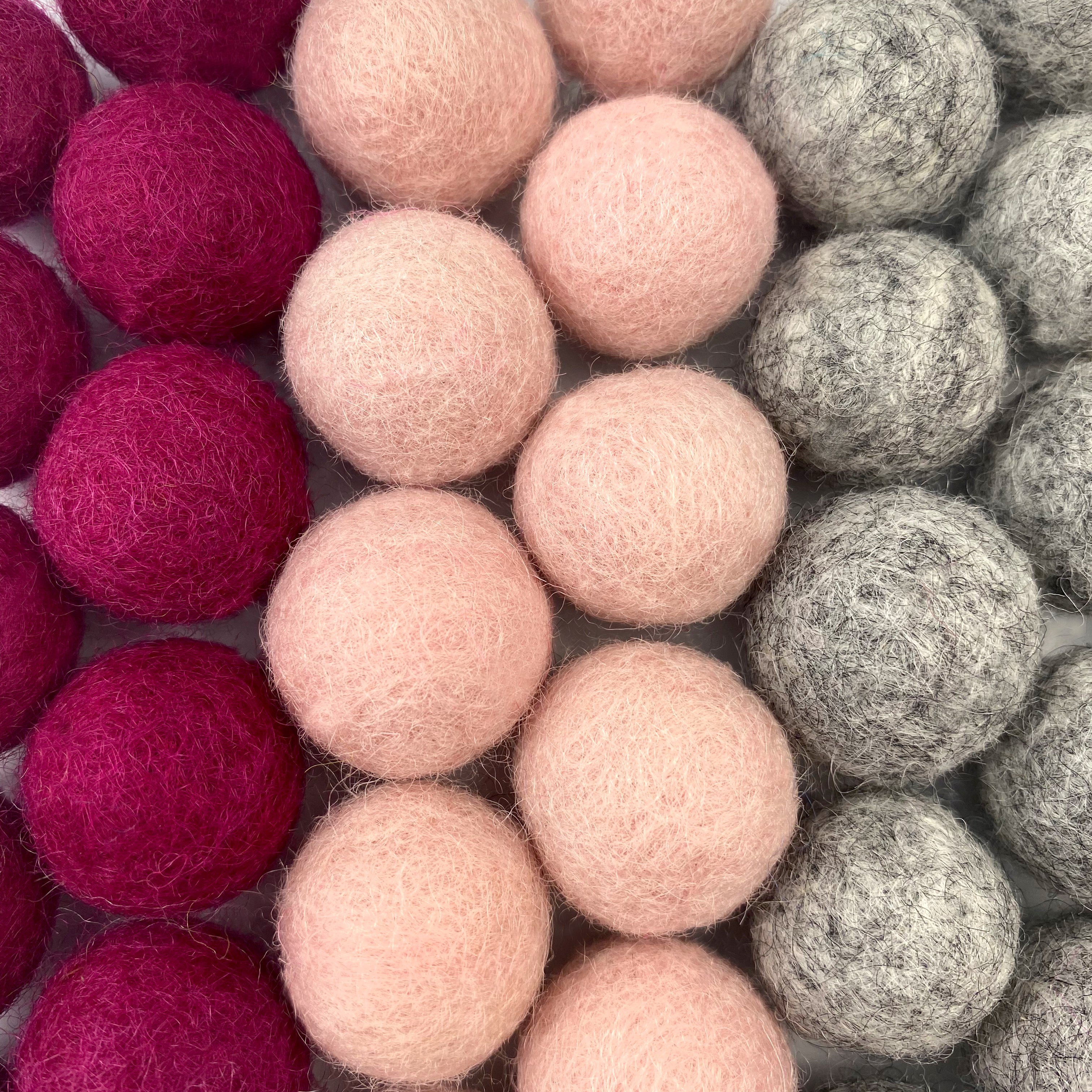 Cozy Love Wool Felt Balls for Crafts & Sensory Play (50 Pack)
