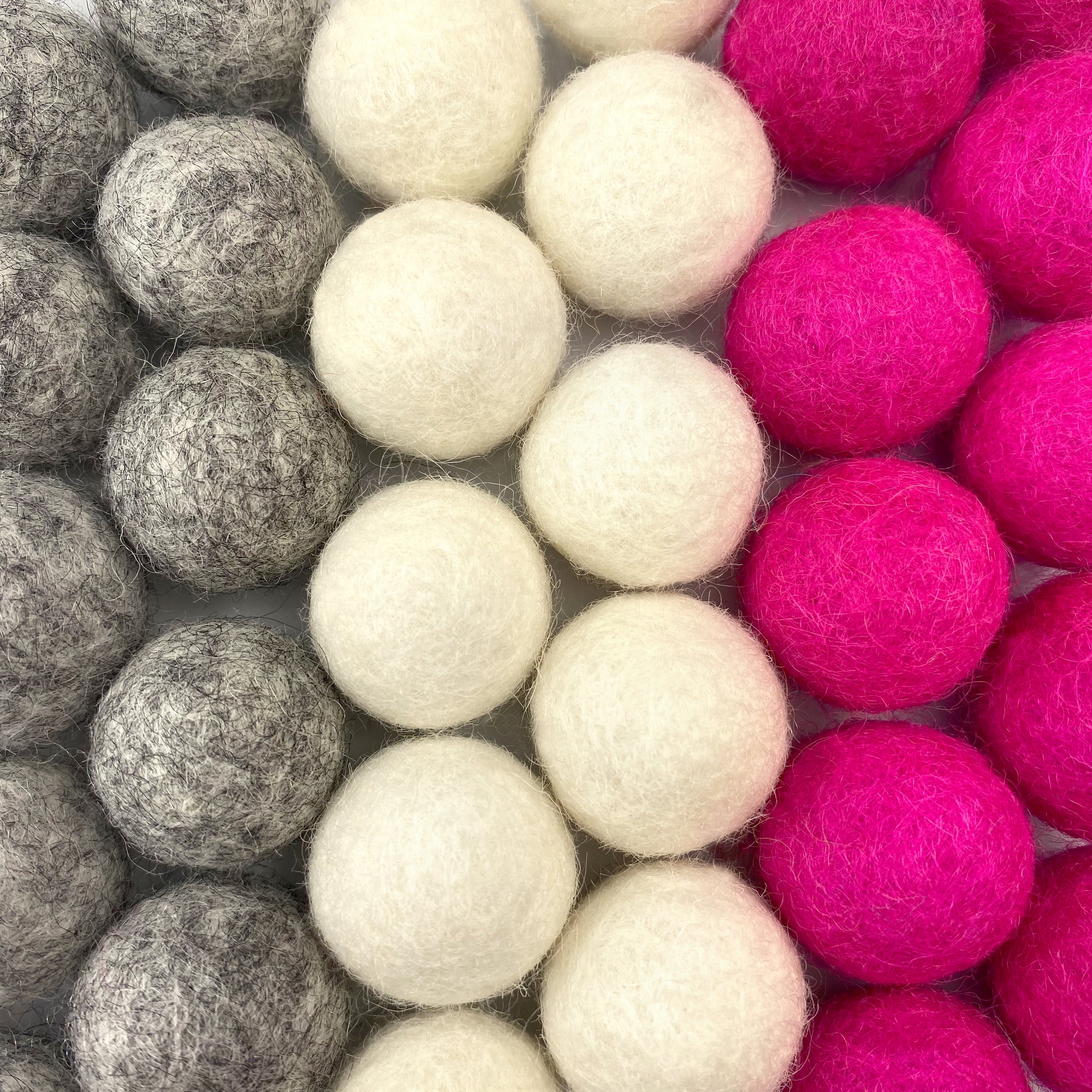 Cozy Love Wool Felt Balls for Crafts & Sensory Play (50 Pack)