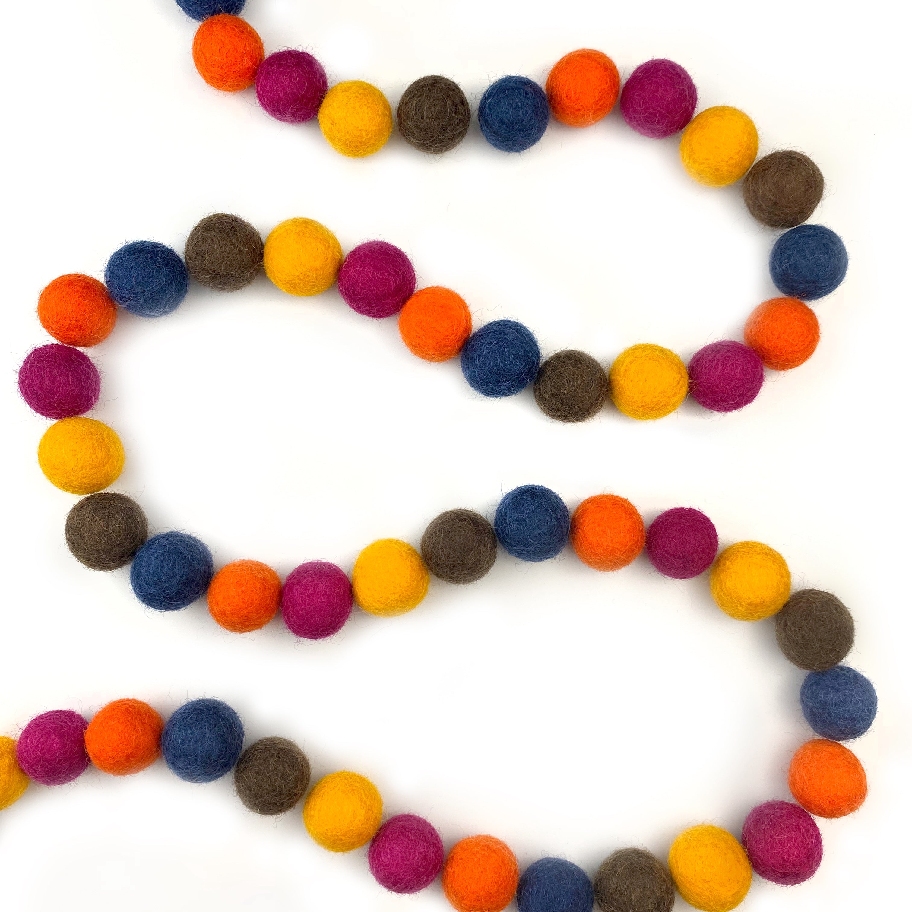 Happy Harvest Wool Felt Balls for Crafts & Sensory Play (50 Pack)