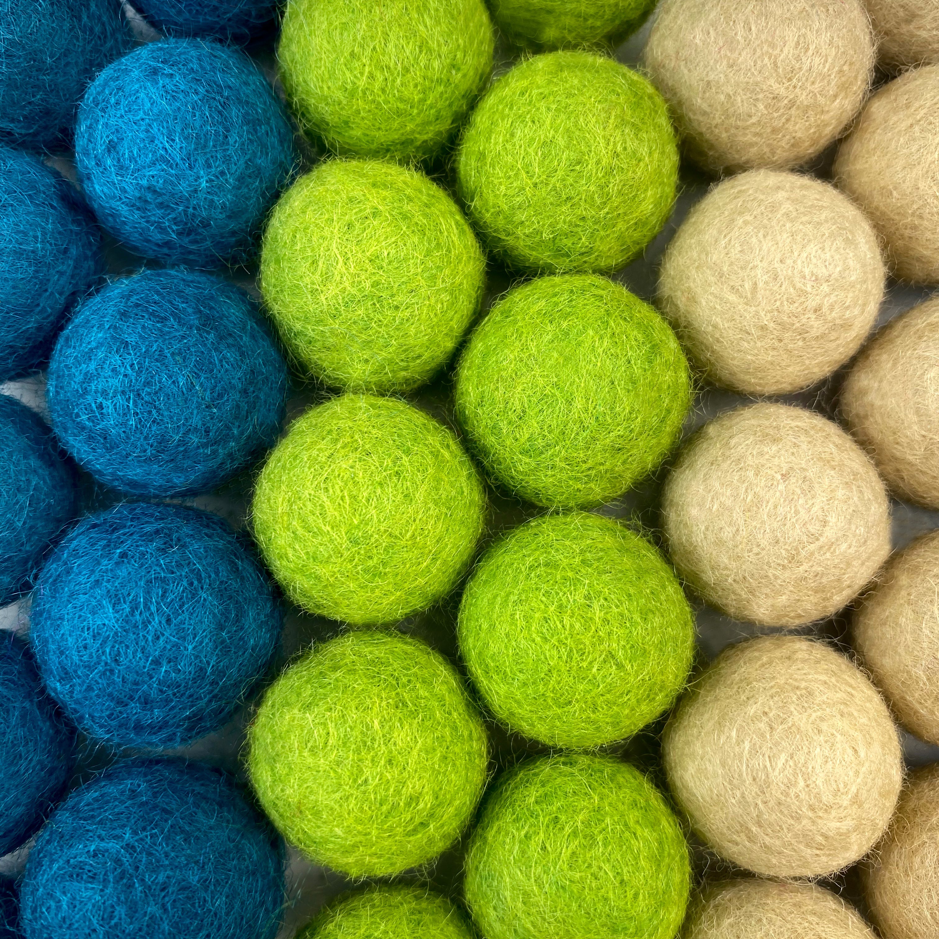 Island Cove Wool Felt Balls for Crafts & Sensory Play (50 Pack)
