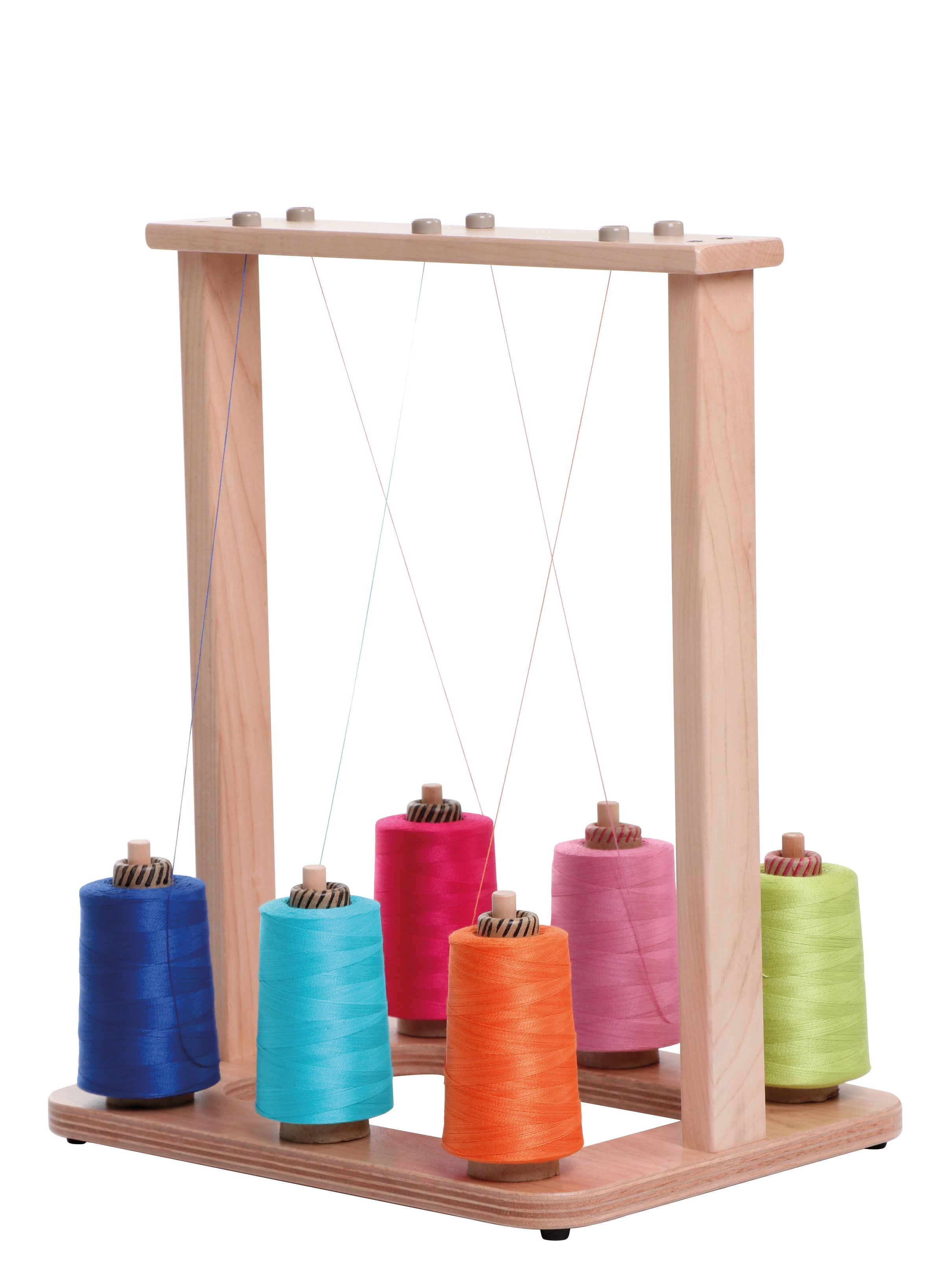 Yarn Stand 6 Spools Lacquered